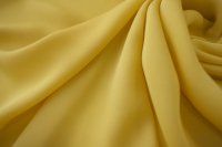ткань шармуз желтого цвета с оттенком одуванчика