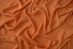 ткань шармуз оранжевый шармюз шелк однотонная оранжевая Италия