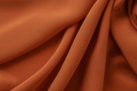 ткань шелк мандаринового цвета с эластаном 