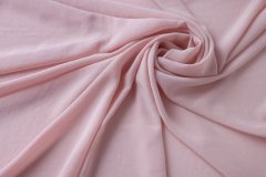 ткань крепдешин розовый с вареным эффектом крепдешин шелк однотонная розовая Италия