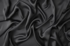 ткань шелковый подклад черного цвета Италия