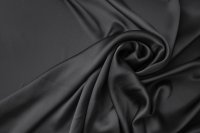 ткань шелковый подклад черного цвета