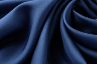 ткань шелковый подклад дымчато-синего цвета