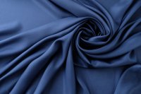 ткань шелковый подклад дымчато-синего цвета