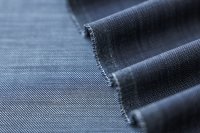 ткань шерсть джинсового синего цвета