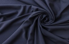 ткань костюмная шерсть темно-синяя Италия