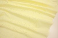 ткань сливочно-желтое шитье