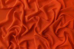 ткань креп из шелка мандариновый креп шелк однотонная оранжевая Италия