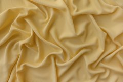 ткань шелк с вискозой бананово-желтый жаккард шелк однотонная желтая Италия