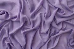 ткань шелковый шармуз лавандовый шармюз шелк однотонная фиолетовая Италия