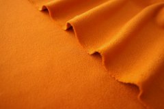 ткань двусторонний двухслойный кашемир оранжевый пальтовые кашемир однотонная оранжевая Италия