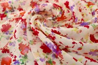 ткань шелковый шифон с мелкими цветами