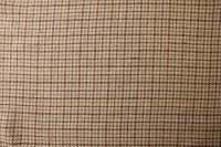 ткань коричнево-песочный костюмный шелк со льном в клетку