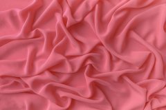 ткань крепдешин розовый с лосевым оттенком Италия
