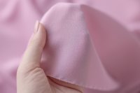 ткань шелковый крепдешин с эластаном пыльно-розовый 