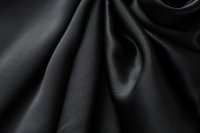 ткань атлас шелковый черного цвета