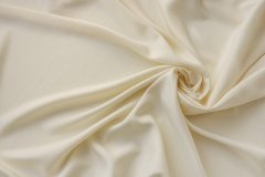 ткань вареный шелк сливочного цвета вареный шелк (мытый шелк) шелк однотонная белая Италия