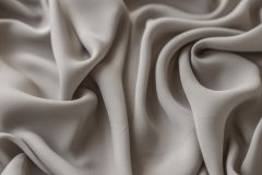ткань шелковый шармуз серо-бежевый шармюз шелк однотонная бежевая Италия