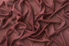ткань шифон верескового цвета с оттенком клюквы шифон шелк однотонная розовая Италия