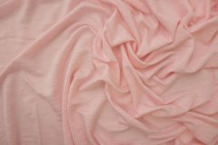 ткань льняной трикотаж нежно-розовый трикотаж лен однотонная розовая Италия