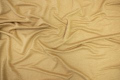 ткань льняной трикотаж  соломенный трикотаж лен однотонная бежевая Италия