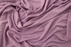 ткань льняной трикотаж лиловый Италия