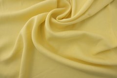 ткань лен желтого цвета полотняного плетения костюмно-плательная лен однотонная желтая Италия