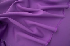 ткань креп из шерсти и шелка фиолетовый креп шерсть однотонная фиолетовая Италия