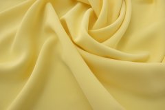 ткань кади из вискозы с эластаном желтого цвета кади вискоза однотонная желтая Италия