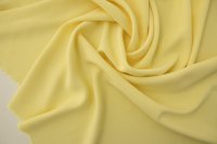 ткань кади из вискозы с эластаном желтого цвета