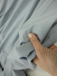 ткань хлопок однотонного голубого цвета