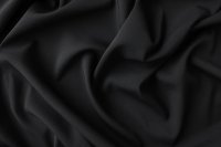 ткань шелковый крепдешин черного цвета