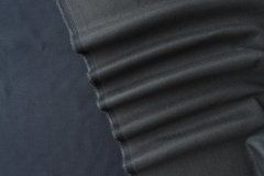 ткань двусторонний костюмный кашемир костюмно-плательная кашемир однотонная черная Италия