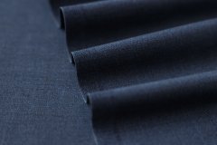 ткань костюмная шерсть с кашемиром синяя Италия