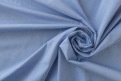 ткань хлопок сорочечный голубой в елочку Италия