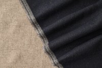 ткань двухслойная, двусторонняя пальтовая шерсть темно-синяя и серо-песочная