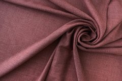 ткань шерсть полотняного переплетения бордовый меланж Италия