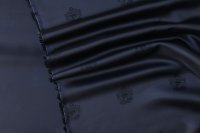 ткань подклад темно-синего цвета с гербами
