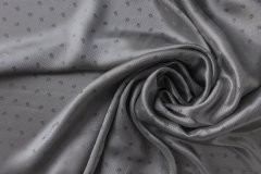 ткань подклад из вискозы серого цвета с мелким монохромным рисунком и точками подклад вискоза иные серая Италия