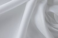 ткань подклад белого цвета в мелкий белый горошек