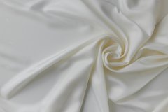 ткань подклад из вискозы белого цвета с логотипами Италия