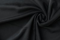 ткань двухслойный, двусторонний кашемир черного цвета