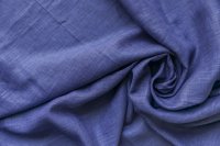 ткань лен синего цвета с фиолетовым оттенком меланж