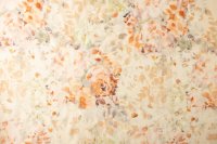 ткань лен персикового цвета с бежевыми цветами