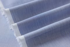 ткань хлопок белого цвета с синим жакардовым рисунком сорочечная хлопок иные белая Италия