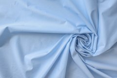 ткань хлопок голубой тонкий  сорочечная хлопок однотонная голубая Италия