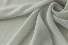 ткань серо-белый полиэстер костюмно-плательная полиэстер однотонная серая Италия