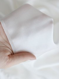 ткань шелковый атлас белого цвета