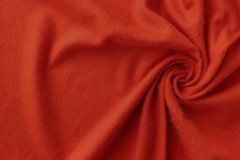 ткань пальтовый оранжевый мохер с шерстью и полиэстером Италия