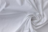 ткань рубашечный хлопок белый в мелкий горох